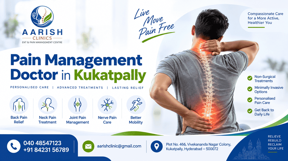Pain management treatment in Kukatpally Hyderabad at Aarish Clinics