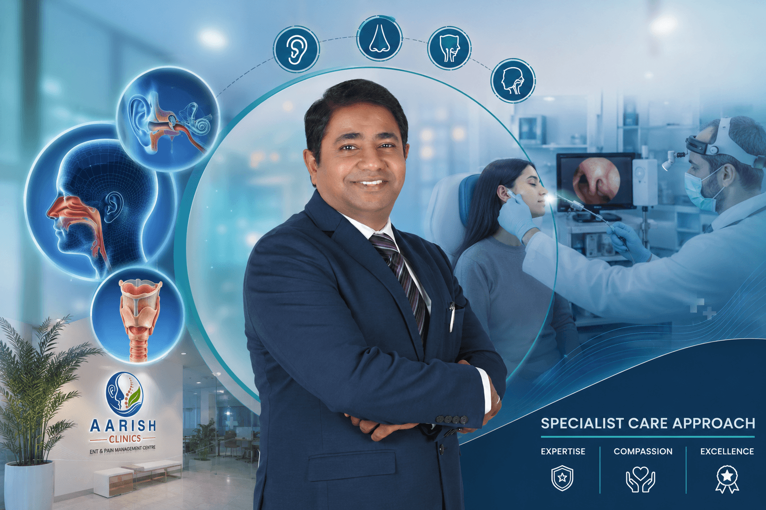 Specialist ENT care approach with high-definition diagnostic scoping at Aarish Clinics Kukatpally Hyderabad