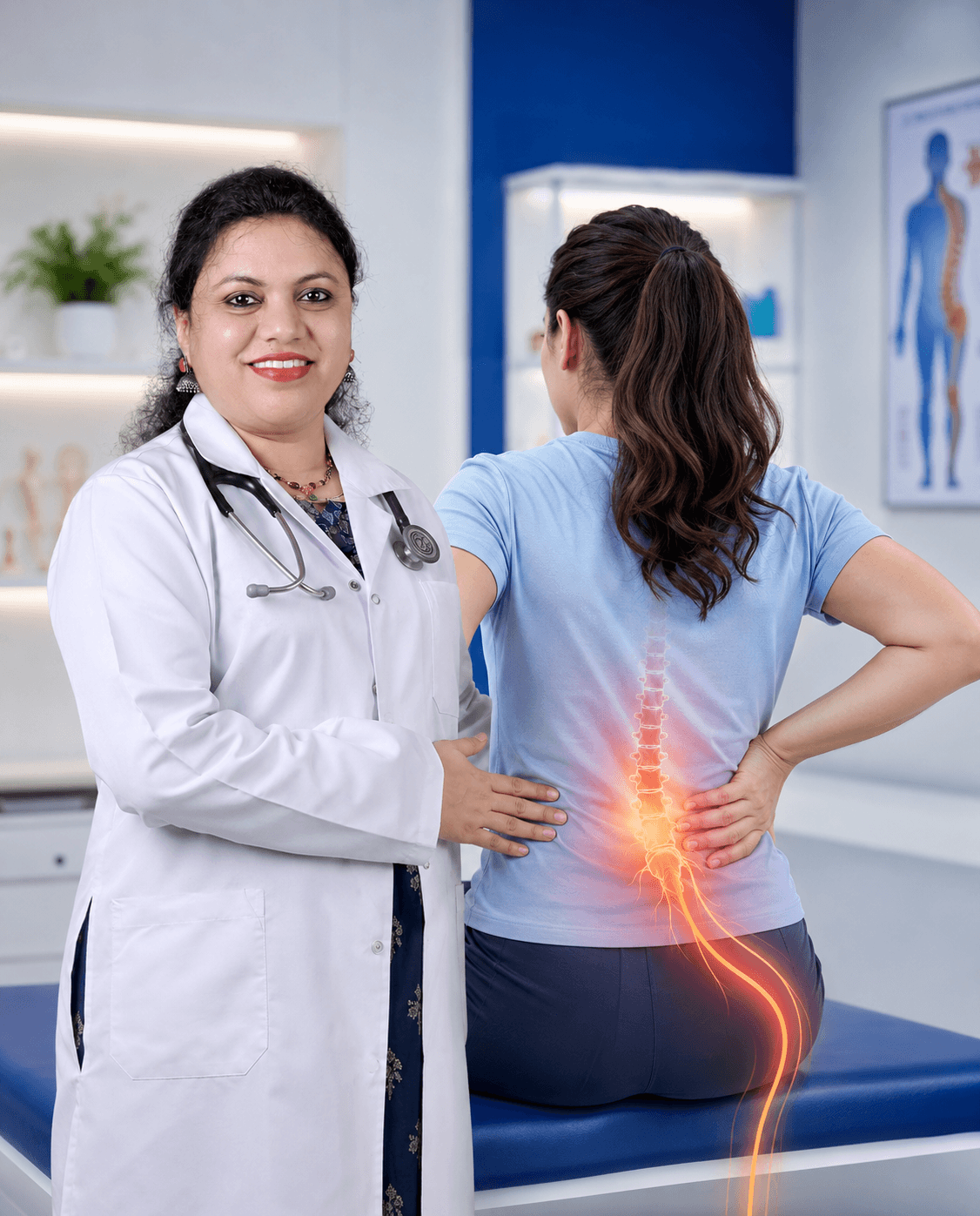Low back pain and sciatica non-surgical spine care at Aarish Clinics Kukatpally Hyderabad